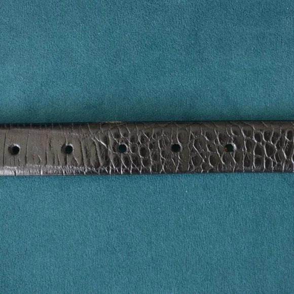 Ralph Lauren Crocodile-stamped Leather Belt - Picture 4 of 7